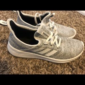 Size 6 Black and White Adidas Athletic Shoes